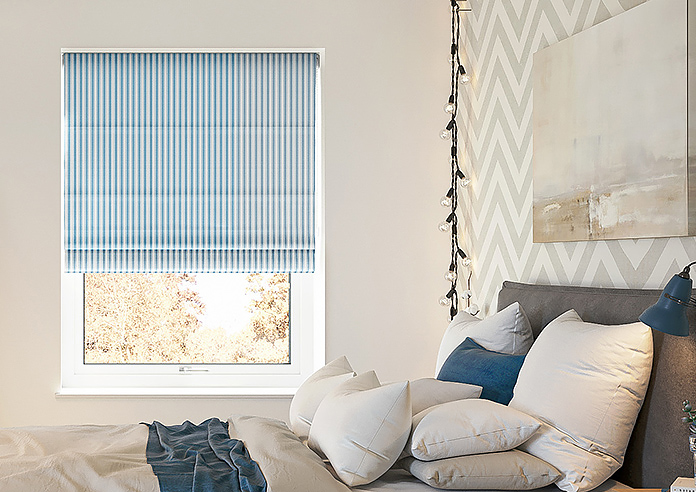 Lace Stripes, River - Twist&Fit Roman Blind - Image 3